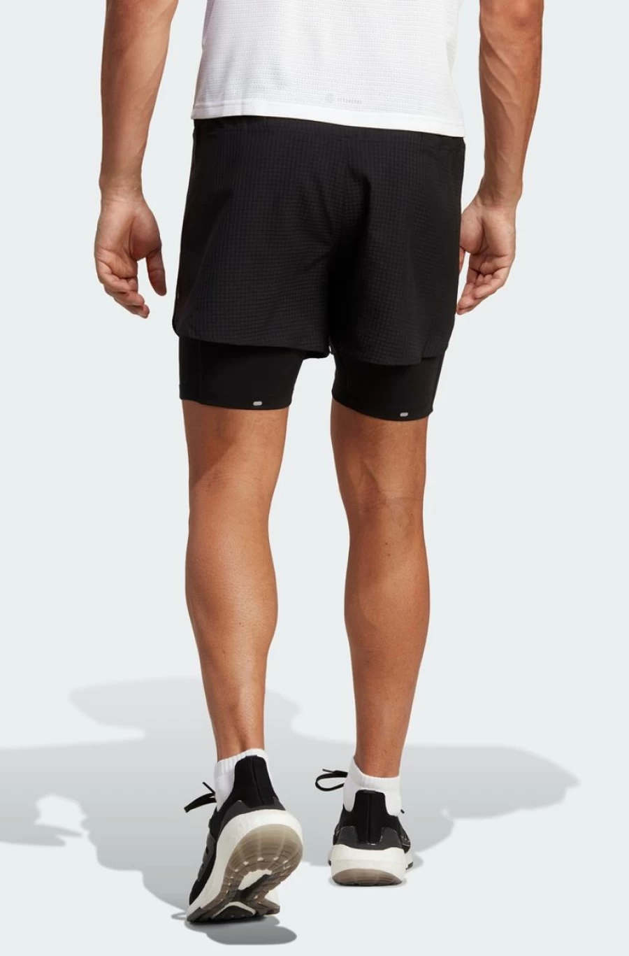 Adidas Men's Black 2-In-1 Running Shorts - Designed for Performance & Comfort