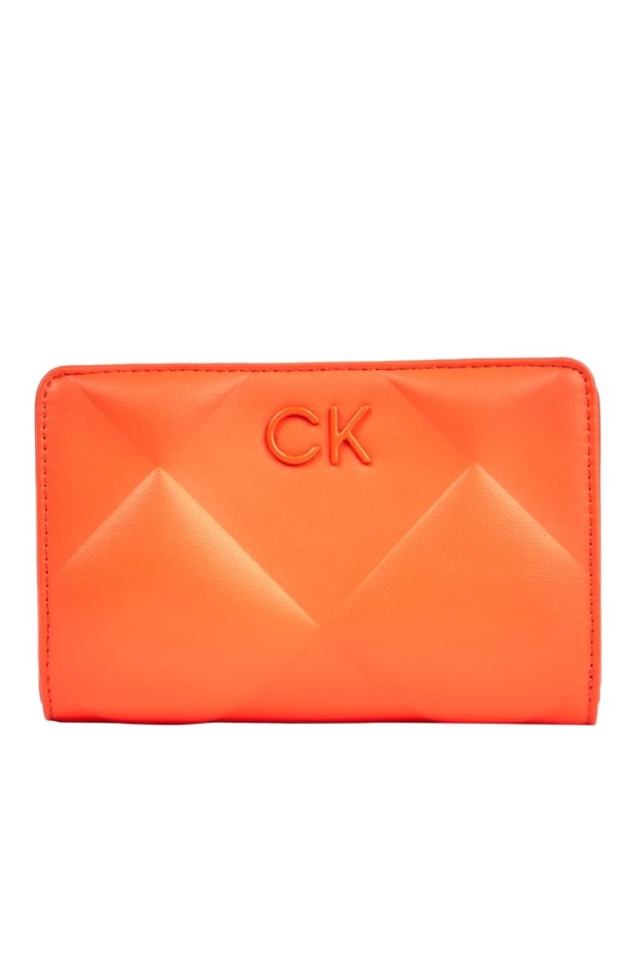 CALVIN KLEIN Women's Quilted RFID Blocking Bifold Leather Wallet for Secure Credit Card Storage