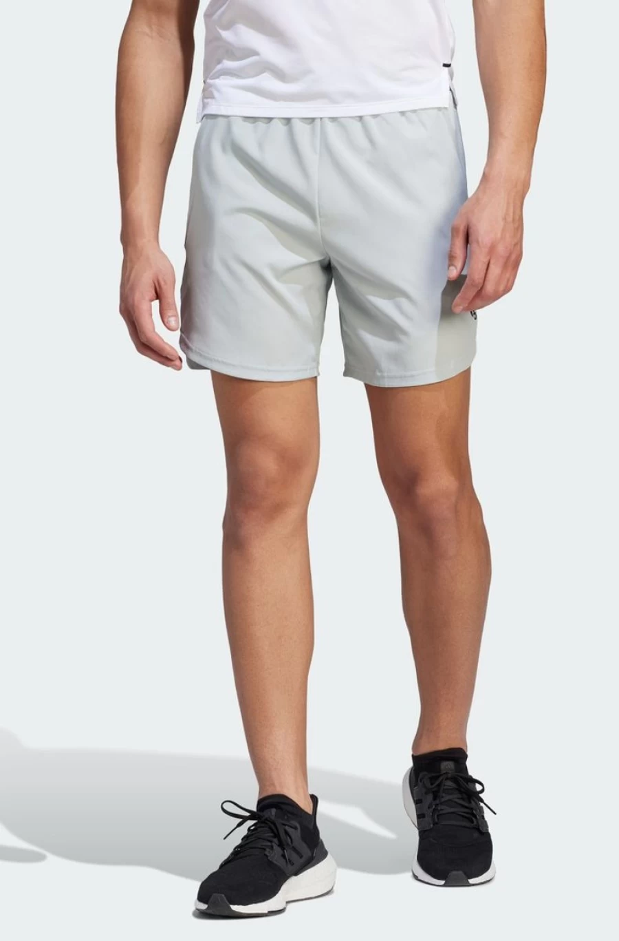 Adidas Men's Aeroready Designed for Movement Shorts in Gray | Lightweight Performance Running Shorts