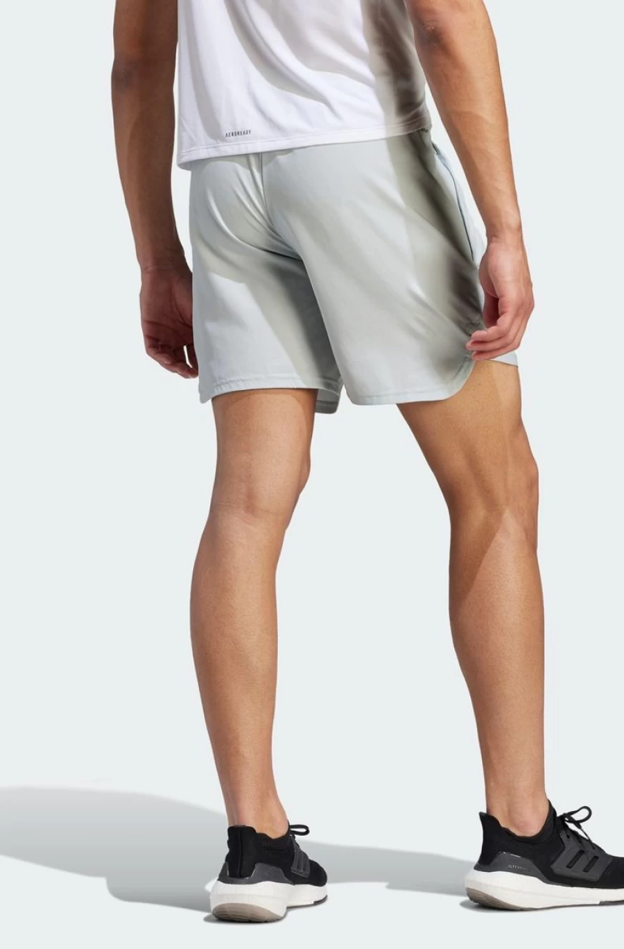 Adidas Men's Aeroready Designed for Movement Shorts in Gray | Lightweight Performance Running Shorts