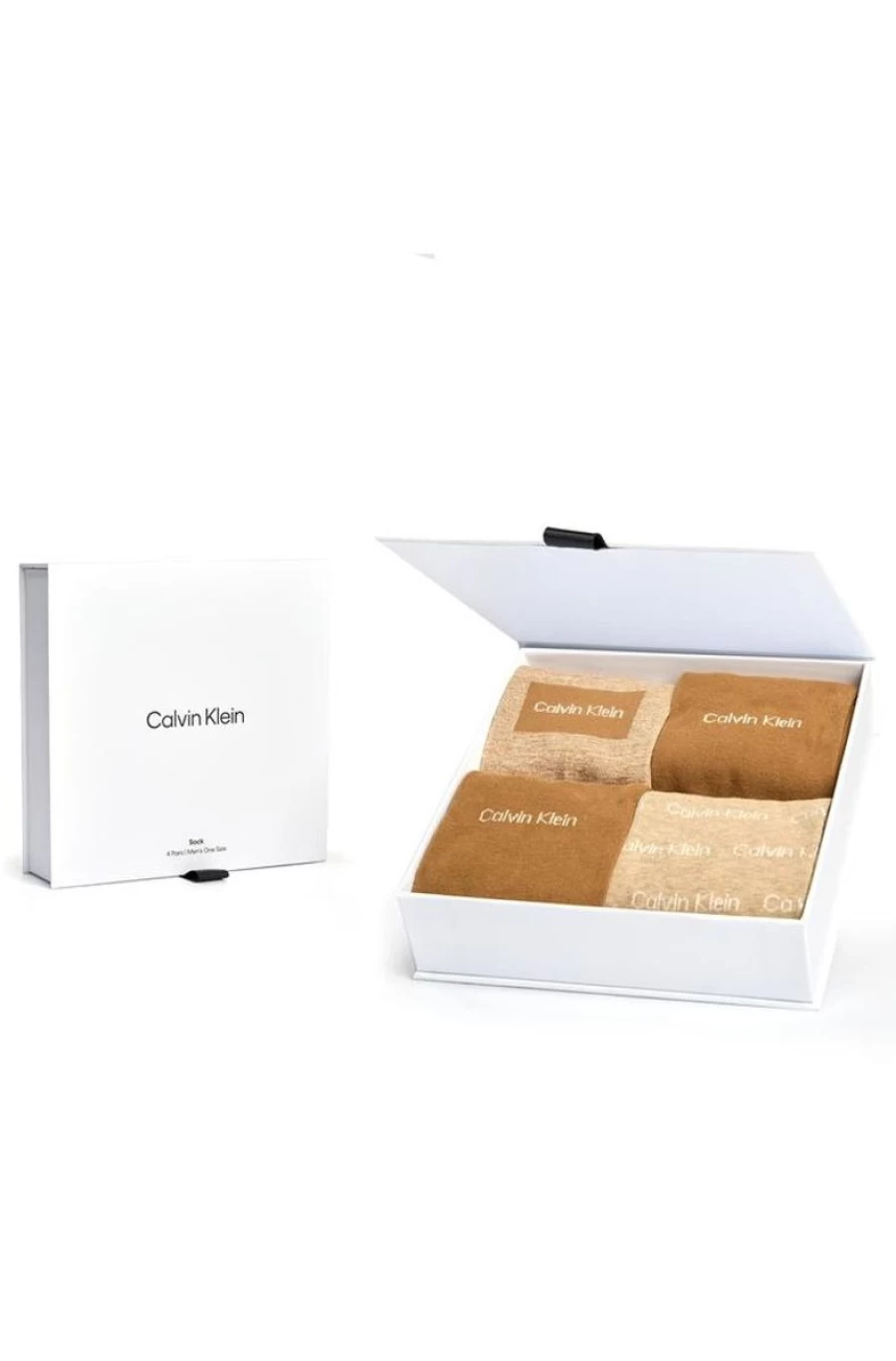 CALVIN KLEIN Men's 4 Pack Crew Socks Gift Set for Everyday Comfort & Style
