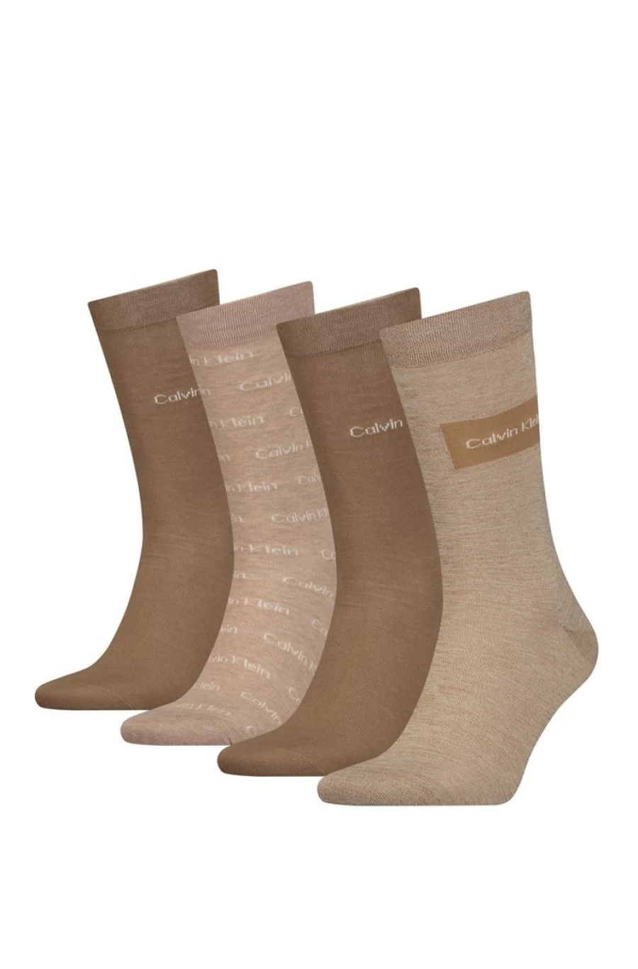 CALVIN KLEIN Men's 4 Pack Crew Socks Gift Set for Everyday Comfort & Style