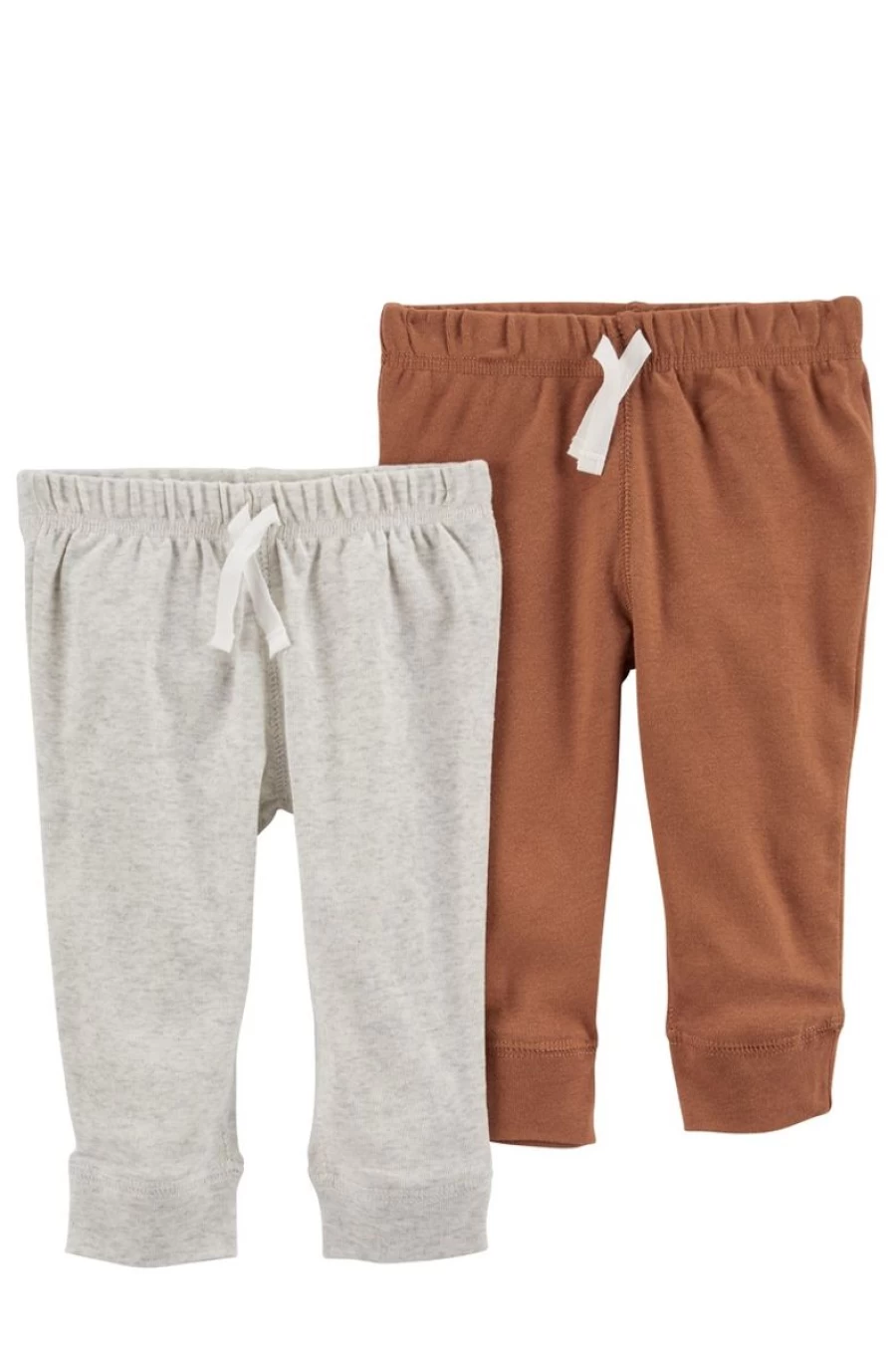 CARTER'S Boys' 2-Pack Multi-Color Pull-On Comfort Pants for Easy Dressing