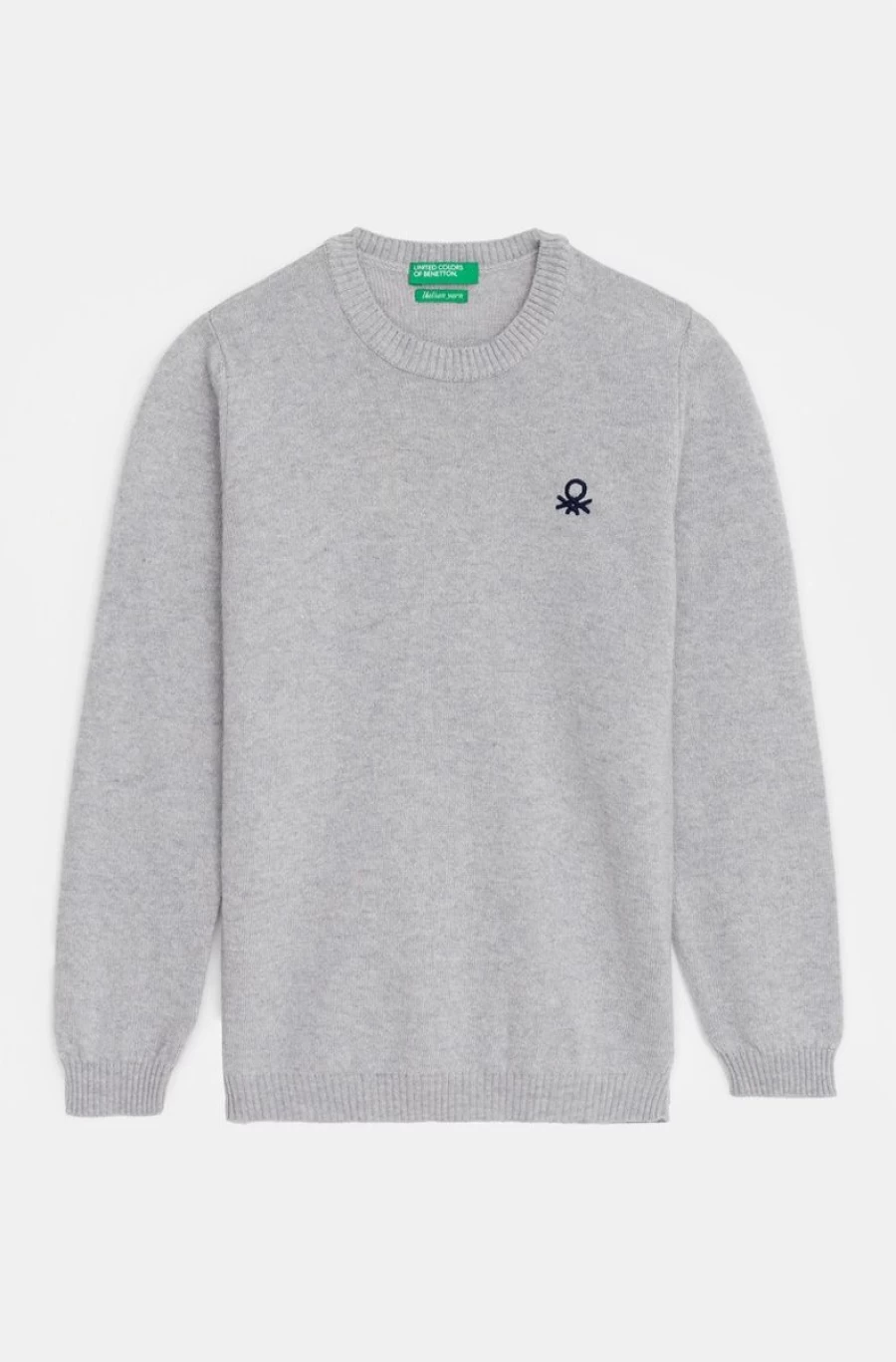 Benetton Boys' Gray Cashmere & Wool Blend Sweater