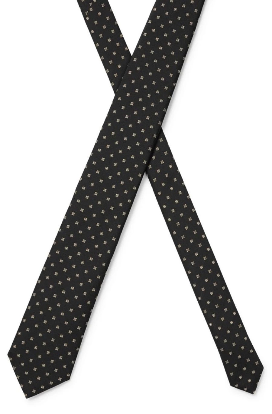 HUGO BOSS Men's Silk-Blend Patterned Tie for Formal & Business Attire