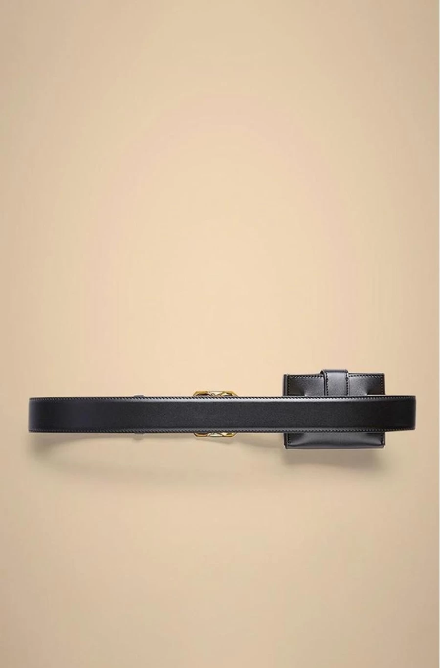 LIVIANA CONTI Women's Faux Leather Belt with Detachable Pouch for Stylish Outfits