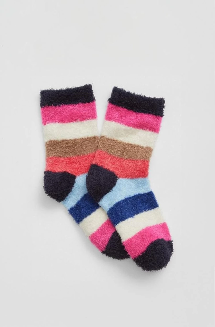 GAP Girls Crazy Stripe Cozy Socks for Kids - Soft & Warm Toddler Socks