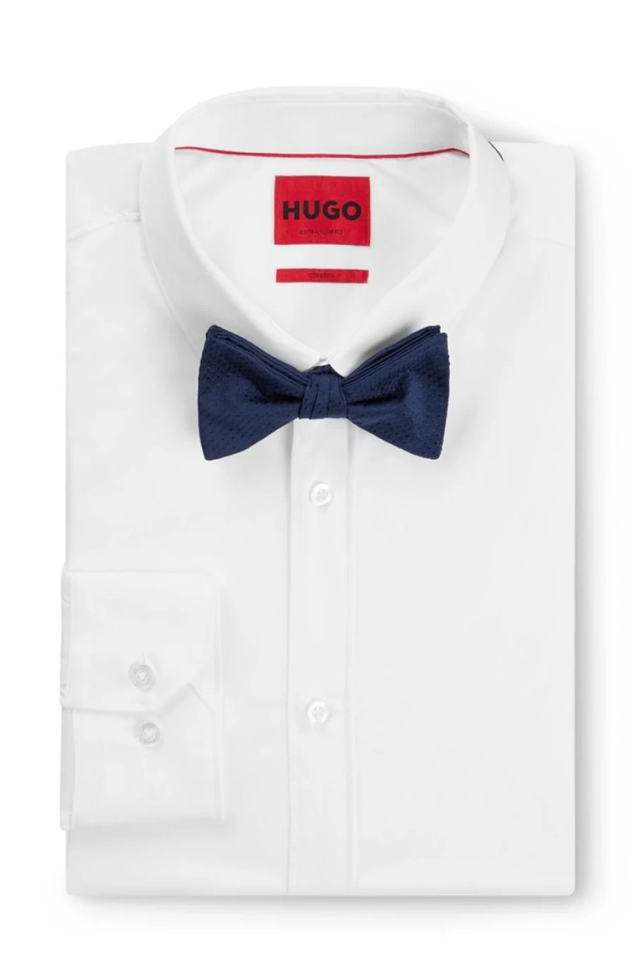 HUGO BOSS Men's Silk Jacquard Dot-Patterned Bow Tie for Formal Wear