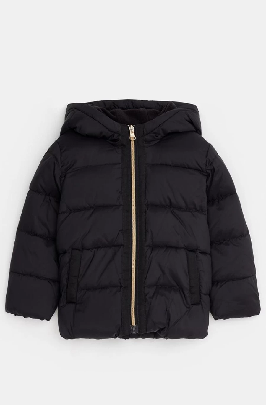 Benetton Girls' Black Padded Rain Defender Jacket - Waterproof & Warm Outerwear
