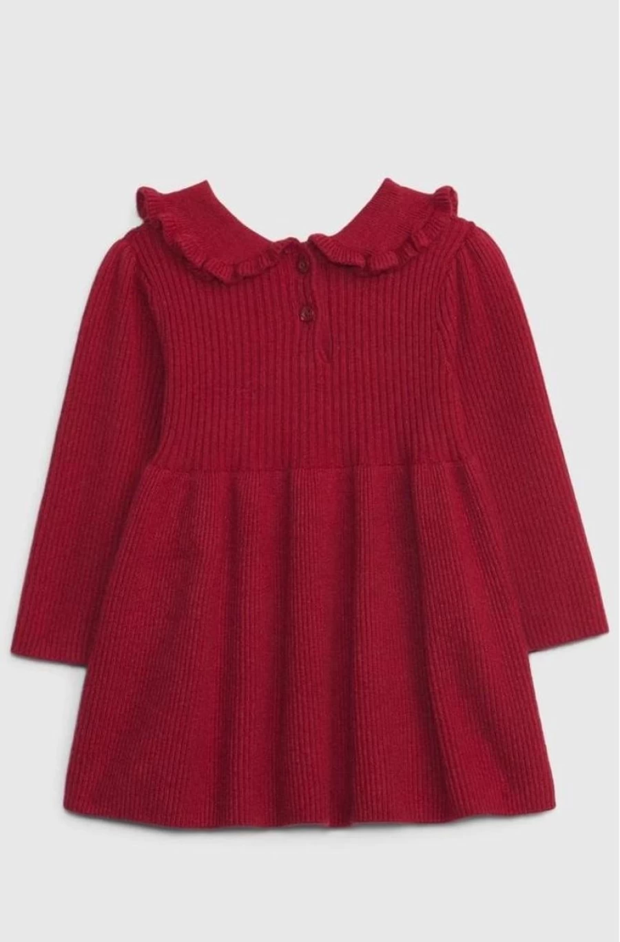 GAP Girls' Baby Ruffle Rib Knit Sweater Dress - Soft & Stylish Outfit