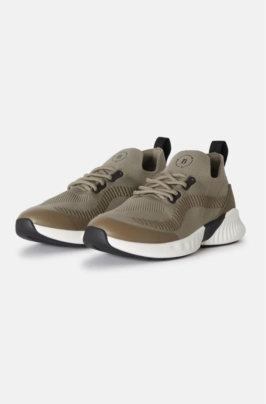 BOGGI MILANO Men's Gray Recycled Yarn Willow Trainers - Sustainable Eco-Friendly Sneakers