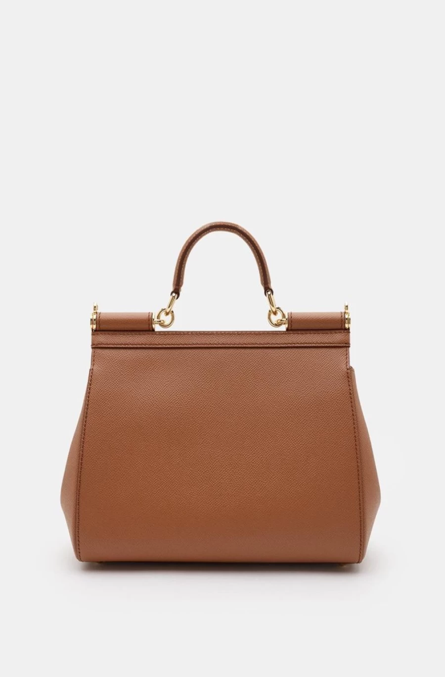 DOLCE & GABBANA Women's Medium Sicily Bag in Dauphine Calfskin Leather Crossbody Handbag