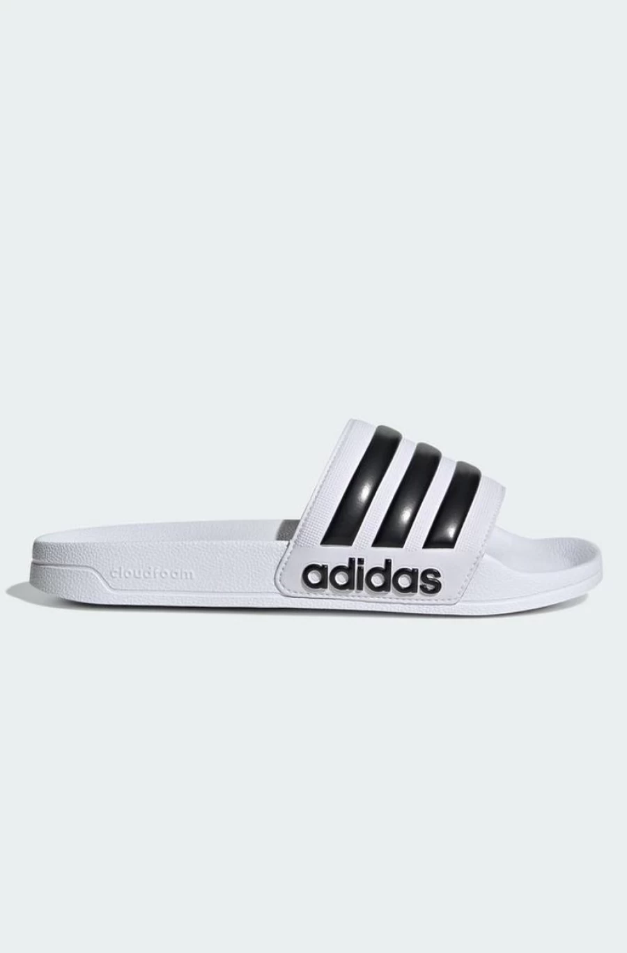 Adidas Men's Adilette Shower Slides in Ftwr White - Comfortable Pool & Beach Sandals