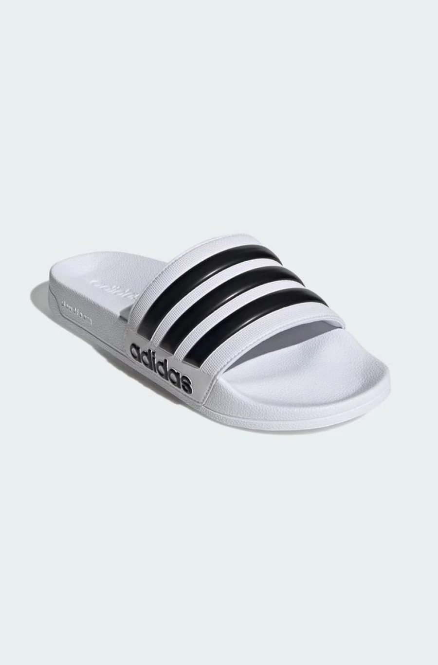 Adidas Men's Adilette Shower Slides in Ftwr White - Comfortable Pool & Beach Sandals