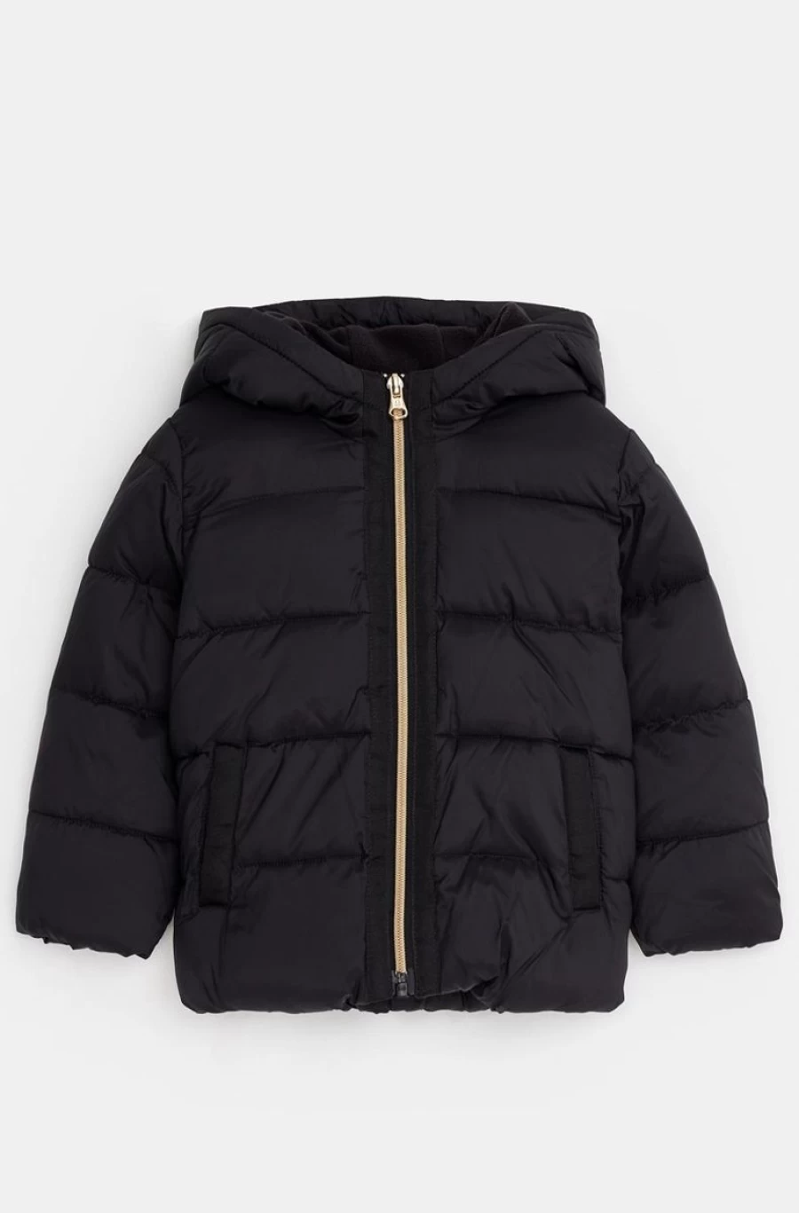 Benetton Girls' Black Padded Rain Defender Jacket - Waterproof & Warm Outerwear