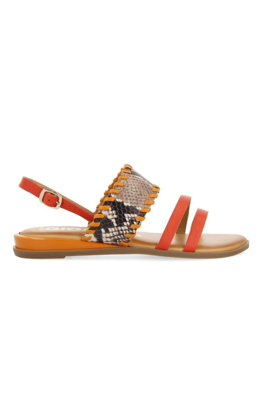 GIOSEPPO Women's Braye Snakeskin Print Sandals in Multi-Color