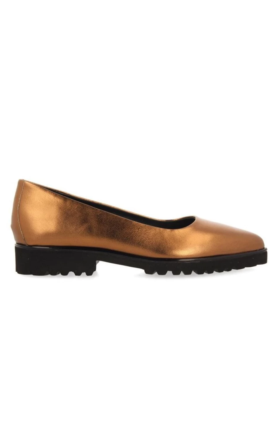 GIOSEPPO Women's Skrova Leather Ballet Flats with Non-Slip Track Soles