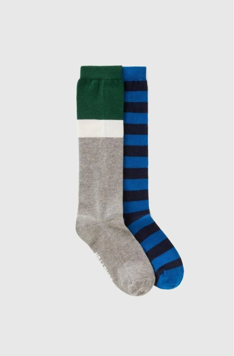 Benetton Boys' Jacquard Patterned Socks - 2 Pairs Pack