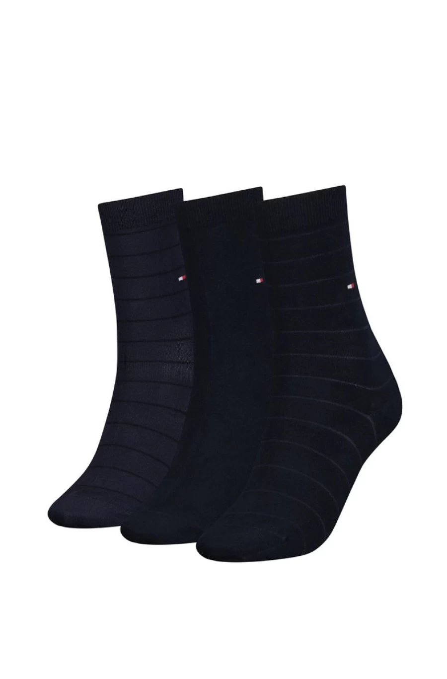TOMMY HILFIGER Women's 3-Pack Ankle Socks Gift Set - Comfortable Casual Short Socks Box