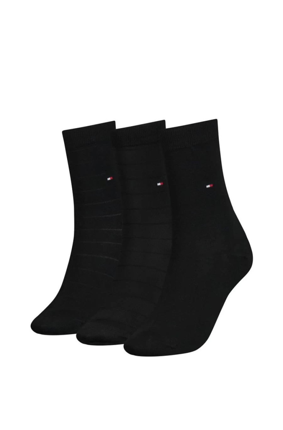 TOMMY HILFIGER Women's 3-Pack Ankle Socks Gift Set - Comfortable Casual Short Socks Box