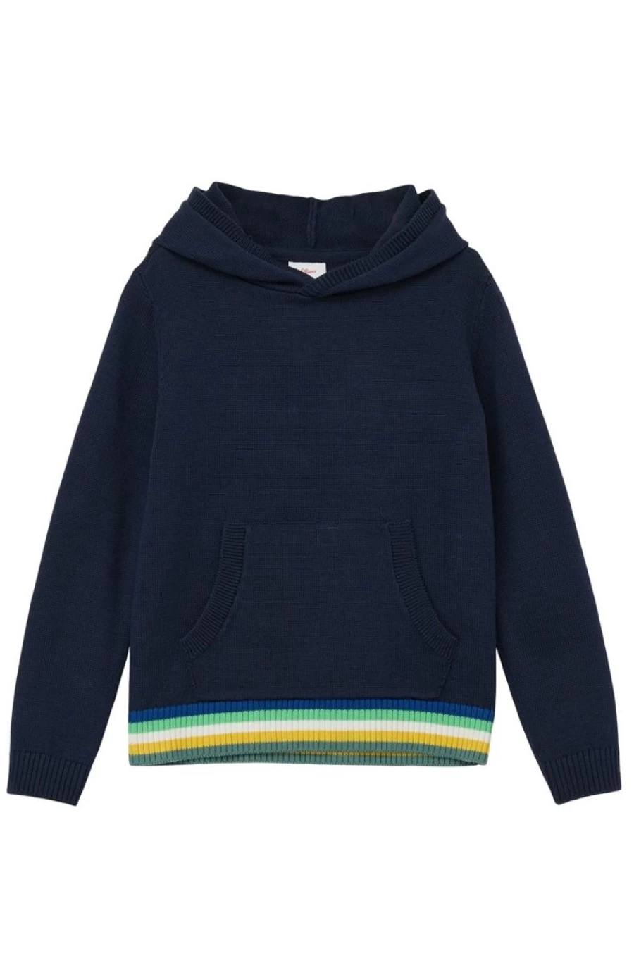 S.OLIVER Boys' Striped Knit Jumper - Soft Cotton Crewneck Sweater