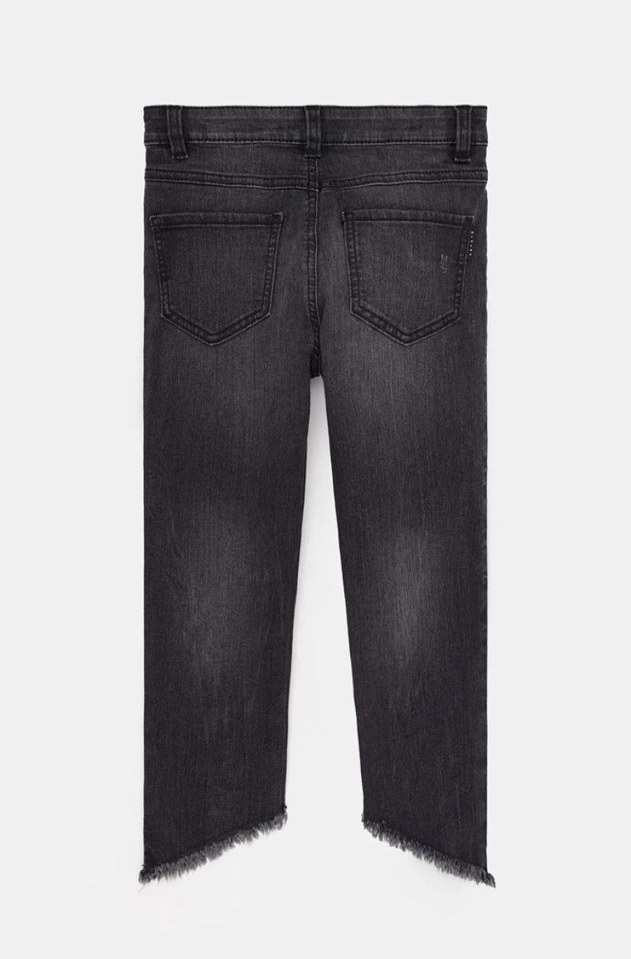 "SISLEY High-Waisted Ripped Jeans for Girls - Trendy Distressed Denim Pants"