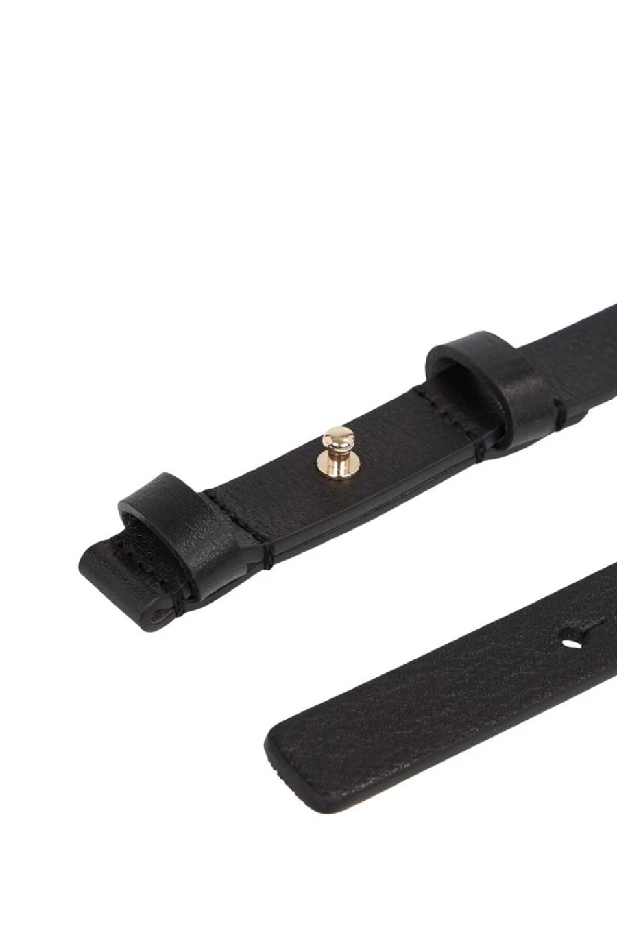 TOMMY HILFIGER Women's Monogram Chain Leather Belt - Stylish Designer Accessory