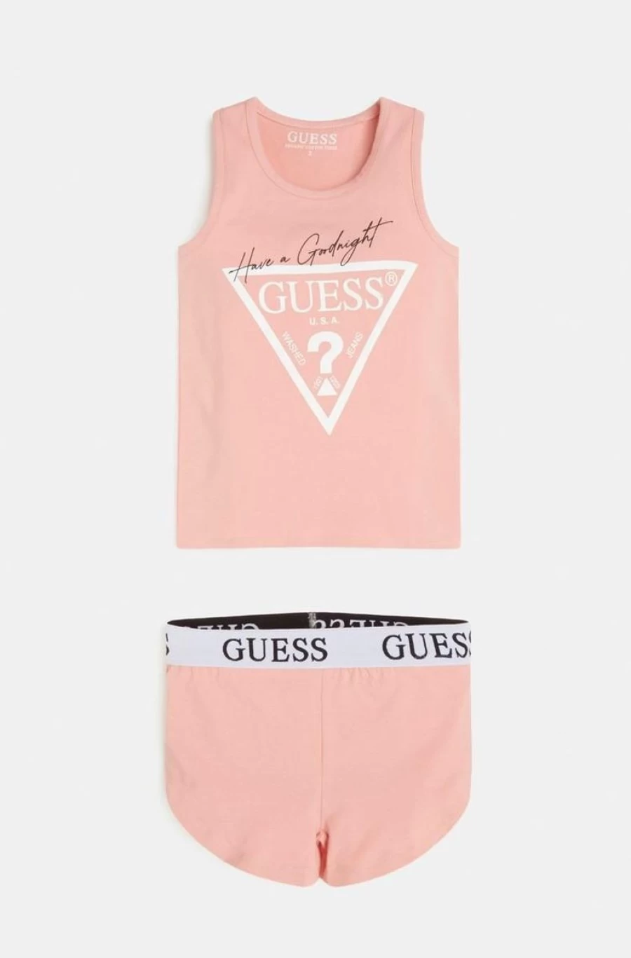 GUESS Girls' Tank Top and Shorts Logo Matching Set