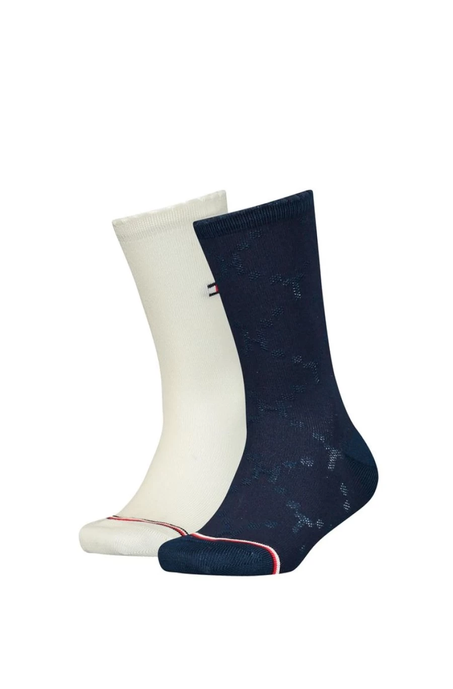 TOMMY HILFIGER Girls' 2-Pack Soft Lyocell Blend Socks for Comfort & Breathability