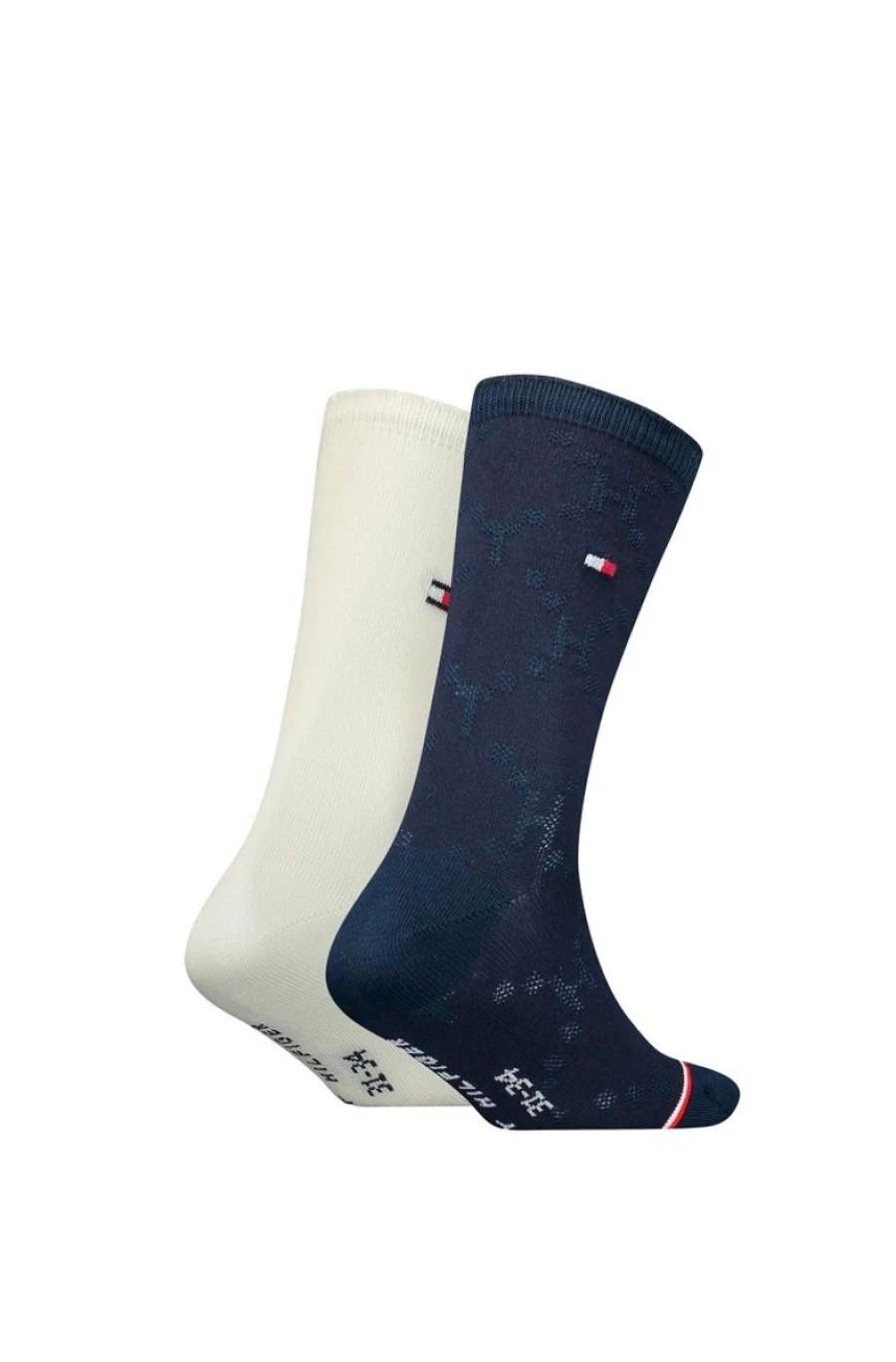 TOMMY HILFIGER Girls' 2-Pack Soft Lyocell Blend Socks for Comfort & Breathability