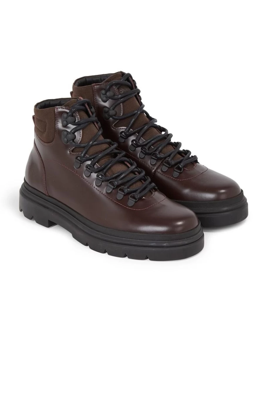 CALVIN KLEIN Men's Lace-Up Leather Ankle Boots - Stylish & Comfortable Dress Boots for Men