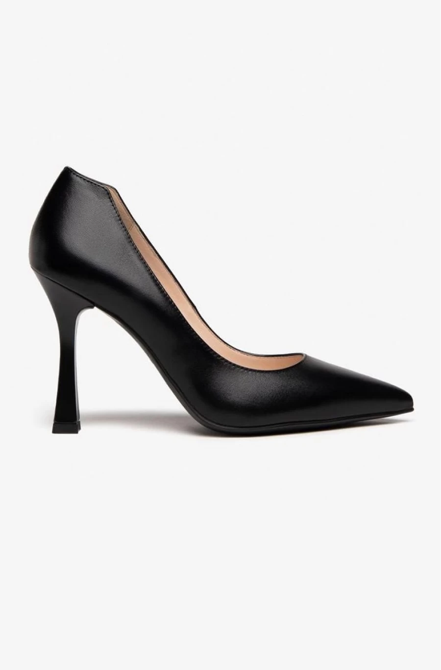 "NEROGIARDINI Women's Black Leather Pumps – Elegant & Comfortable Dress Shoes"
