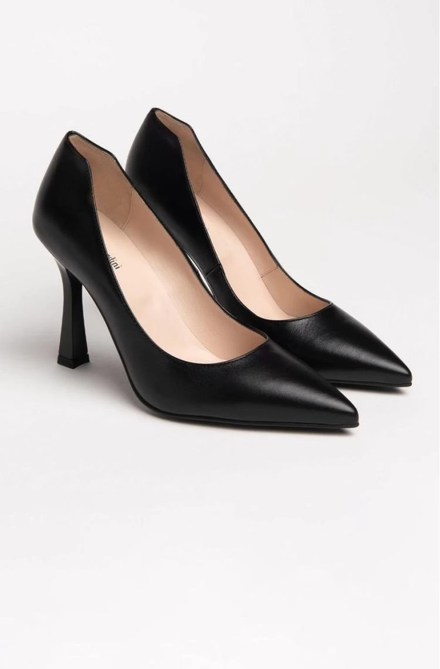 "NEROGIARDINI Women's Black Leather Pumps – Elegant & Comfortable Dress Shoes"