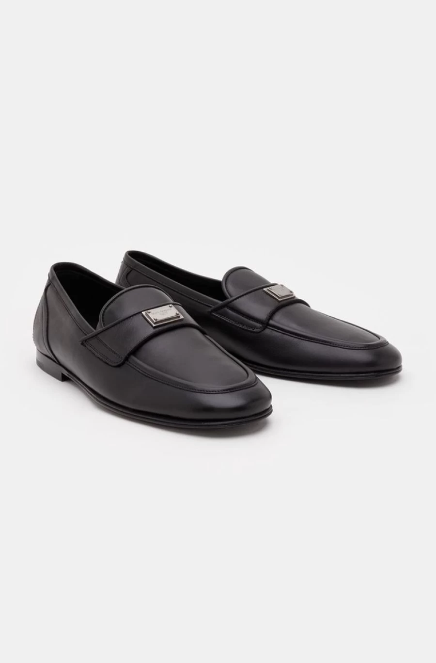 DOLCE & GABBANA Men's Black Leather Loafers – Ariosto Style