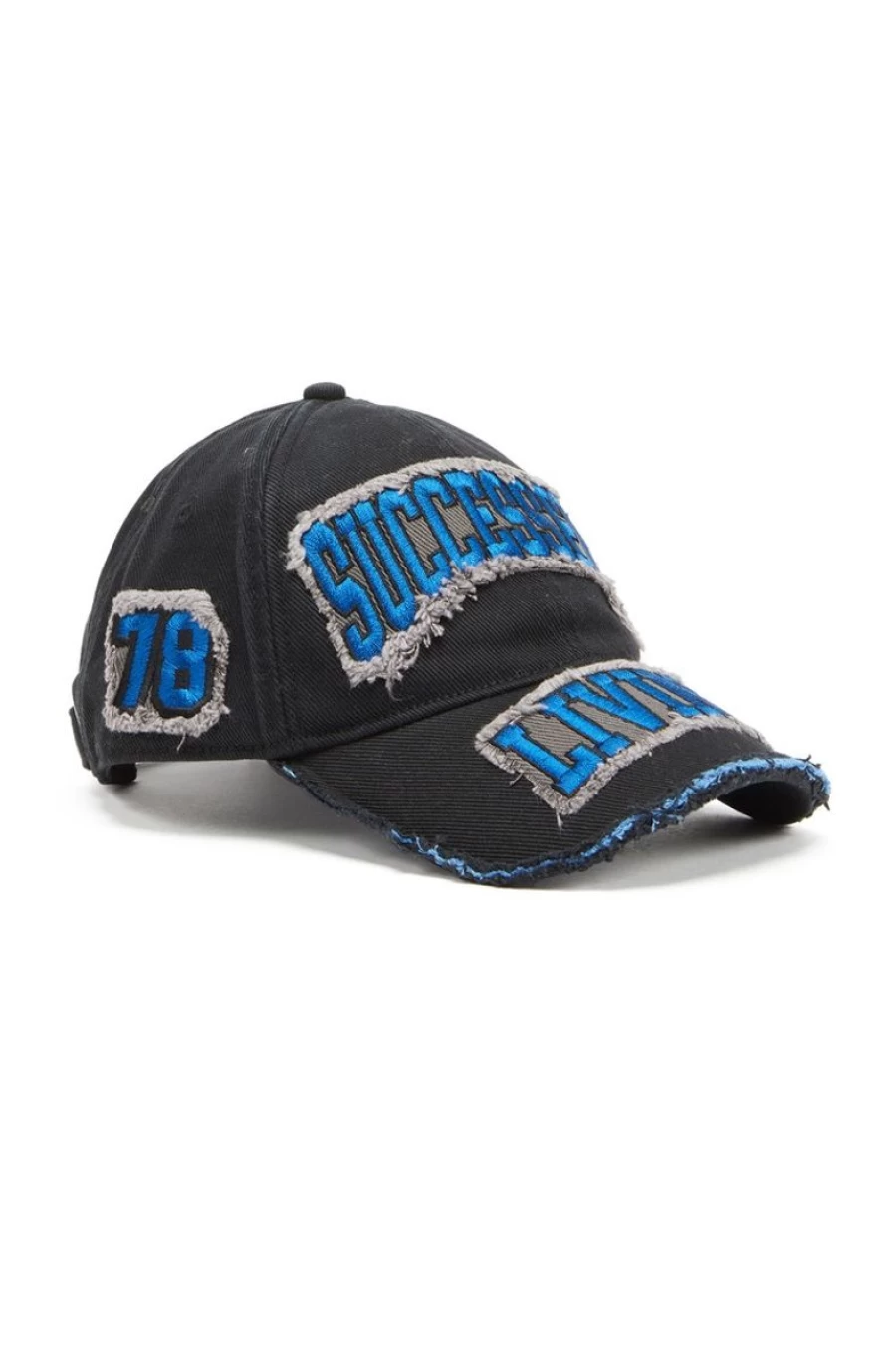 DIESEL Men's Embroidered Patch Baseball Cap - Stylish Adjustable Dad Hat for Casual Wear