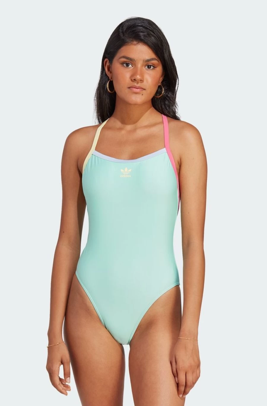 Adidas Women's Mint Green Originals Coney Island Cool Swimsuit - Stylish Swimwear for Summer