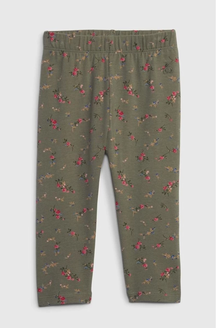GAP Girls Organic Cotton Mix And Match Leggings - Bedrock Beige Floral Print