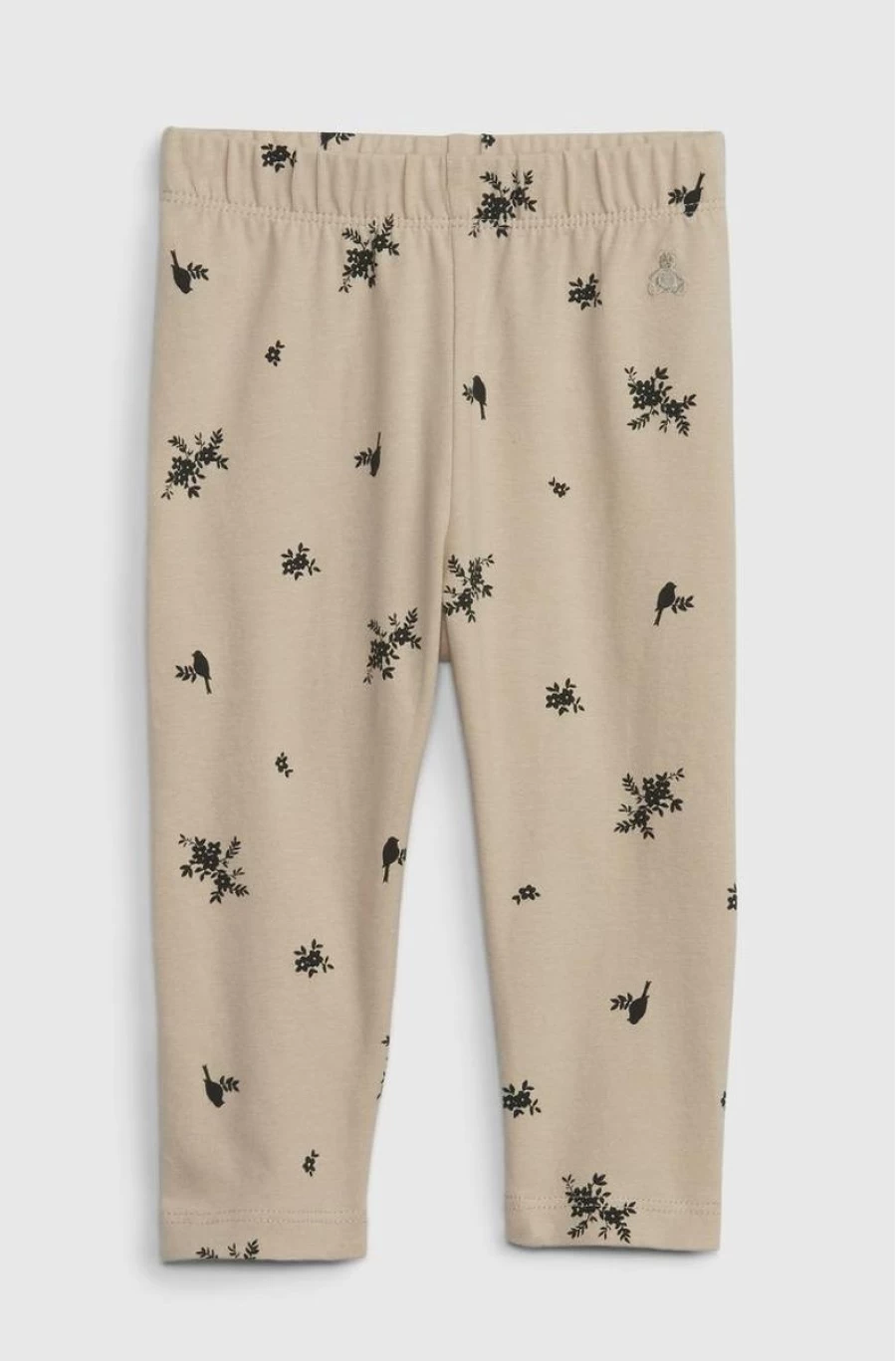 GAP Girls Organic Cotton Mix And Match Leggings - Bedrock Beige Floral Print