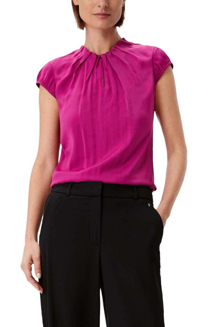 "COMMA Women's Viscose Blend Blouse – Lightweight & Comfortable Top"