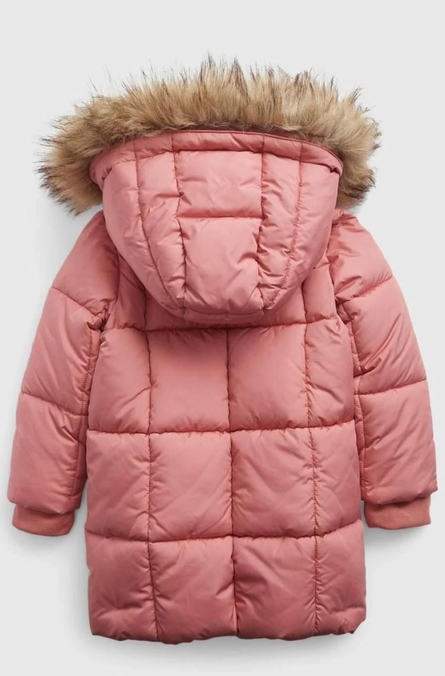 GAP Girls' Deco Rose Pink Heavyweight Puffer Jacket for Toddlers