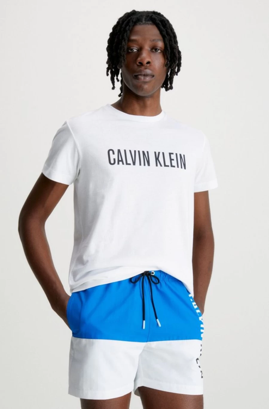CALVIN KLEIN Men's Beach Graphic T-Shirt - Intense Power Casual Short Sleeve Tee