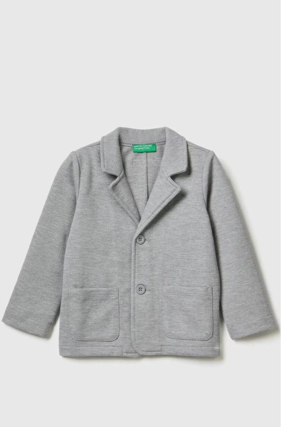 Benetton Boys' Relaxed Fit Blazer with Pockets - Casual Stylish Jacket for Kids