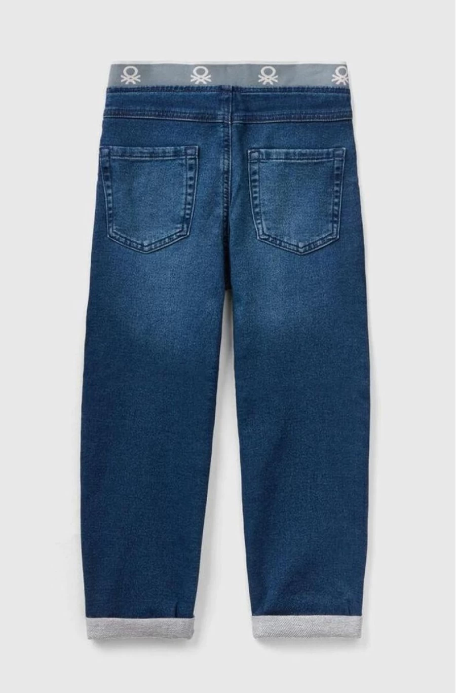 Benetton Boys' Denim-Look Sweatpants Joggers for Comfort & Style