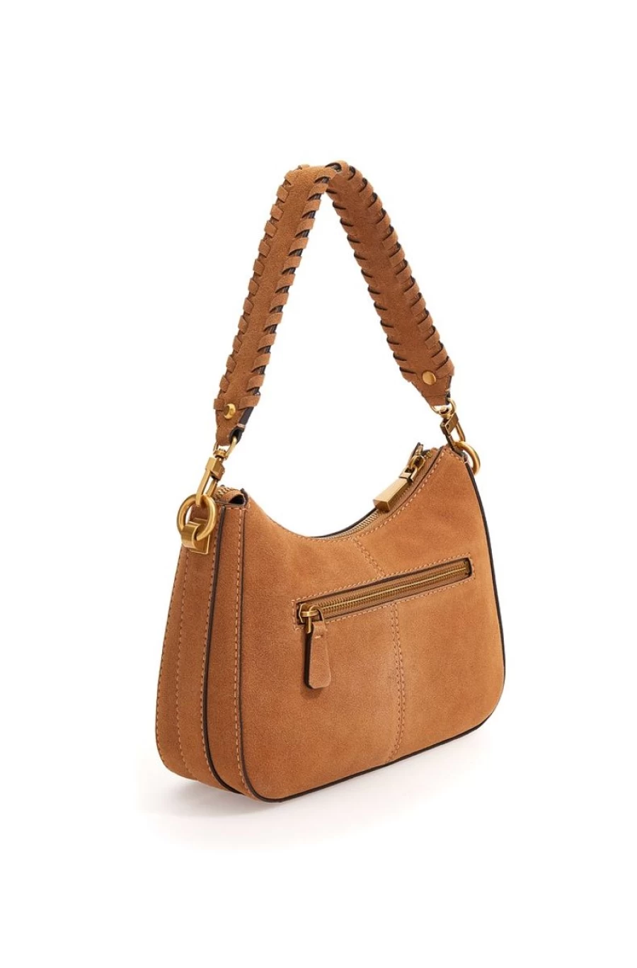 GUESS Women's Suede Mini Shoulder Bag - Kaoma Stylish Crossbody Purse for Ladies