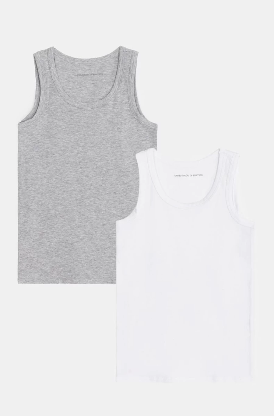Benetton Boys' Stretch Cotton Two-Pack Tank Tops