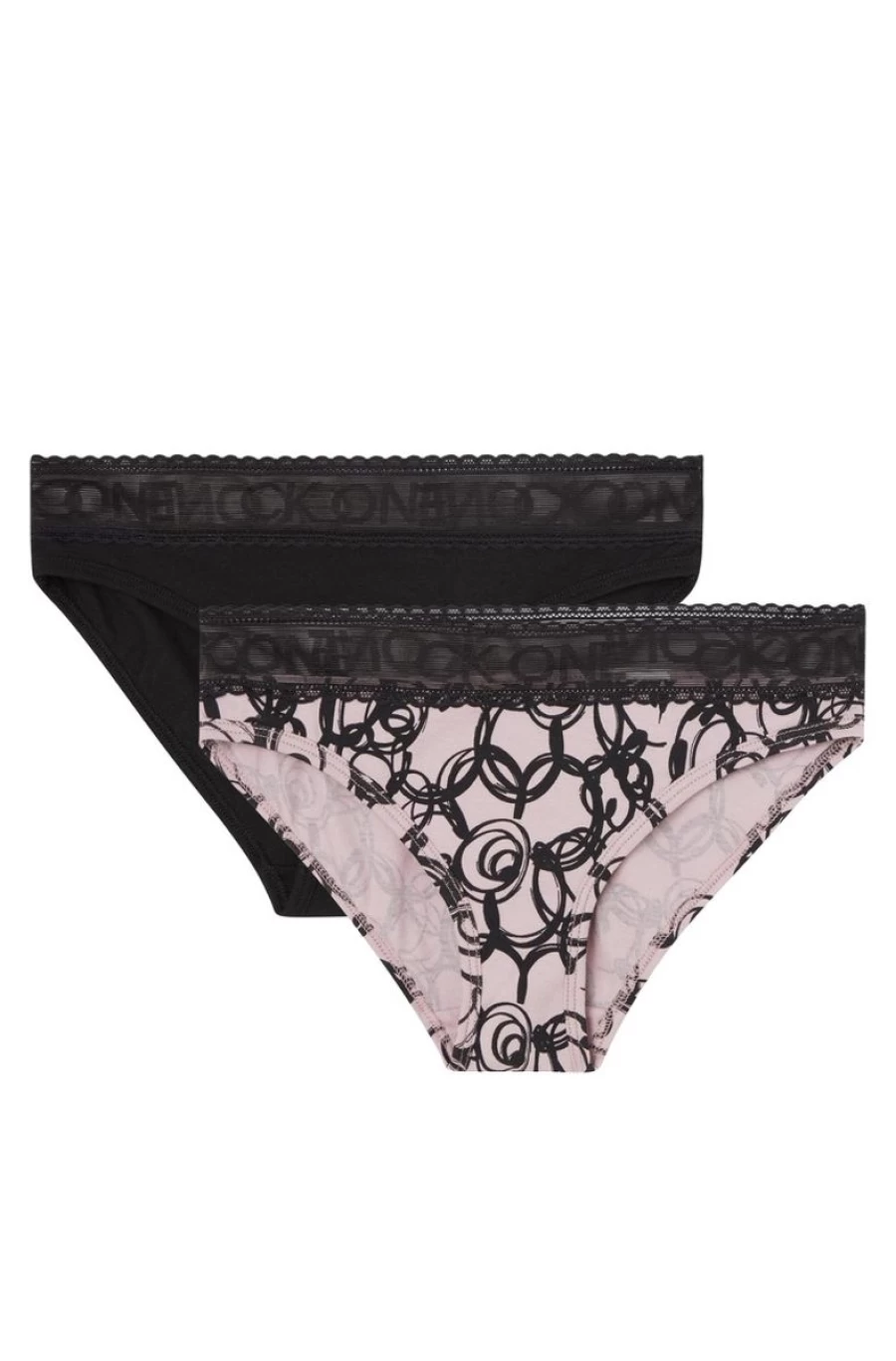 2 Pack CALVIN KLEIN Girls' Multi-Color Bikini Briefs - CK One Underwear Set