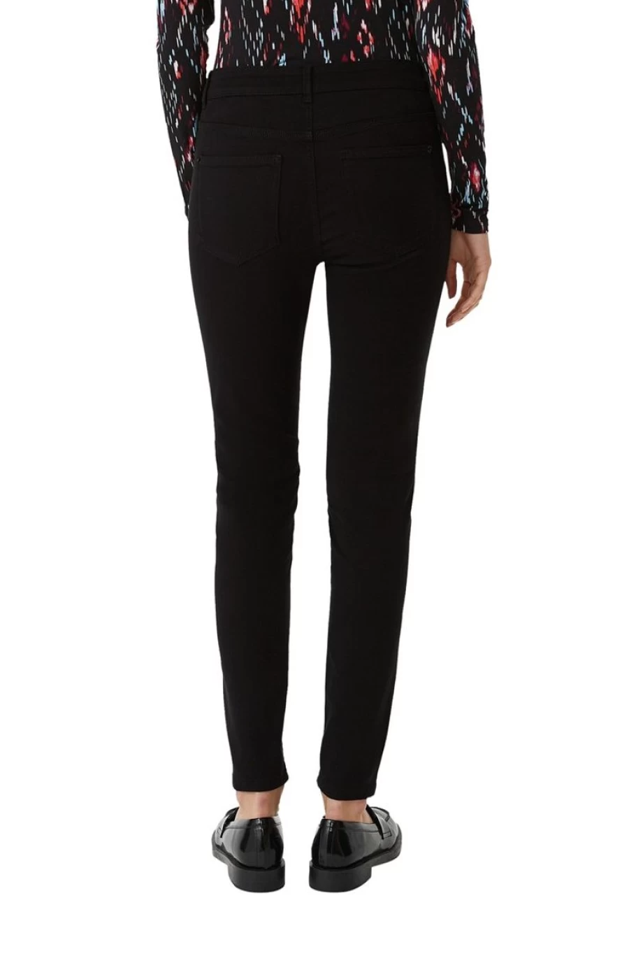 COMMA Women's Black Super Skinny Fit Jeans - Lyocell Blend Stretch Denim