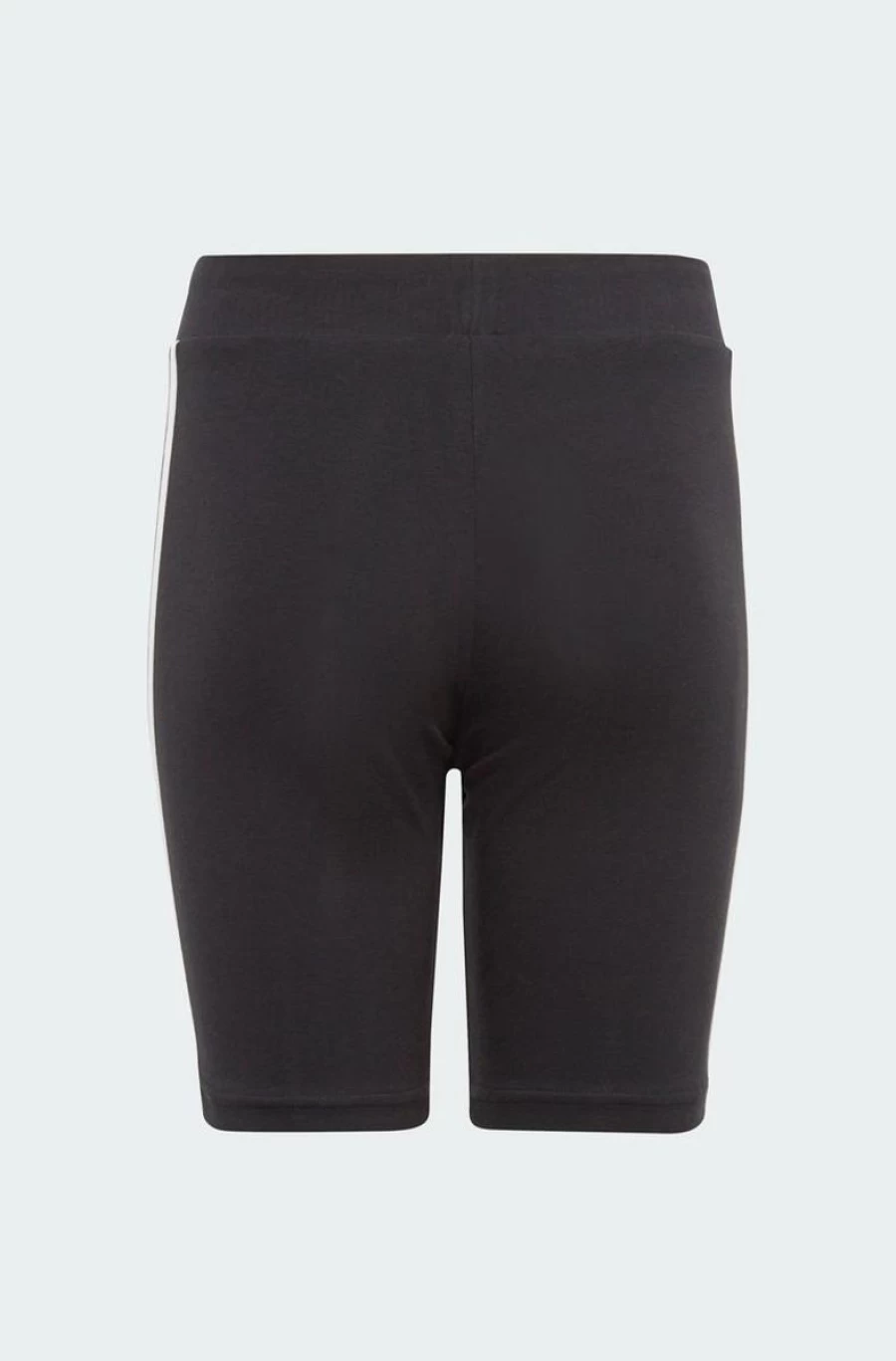 Adidas Girls' Black Essentials 3-Stripes Cotton Bike Tights for Cycling