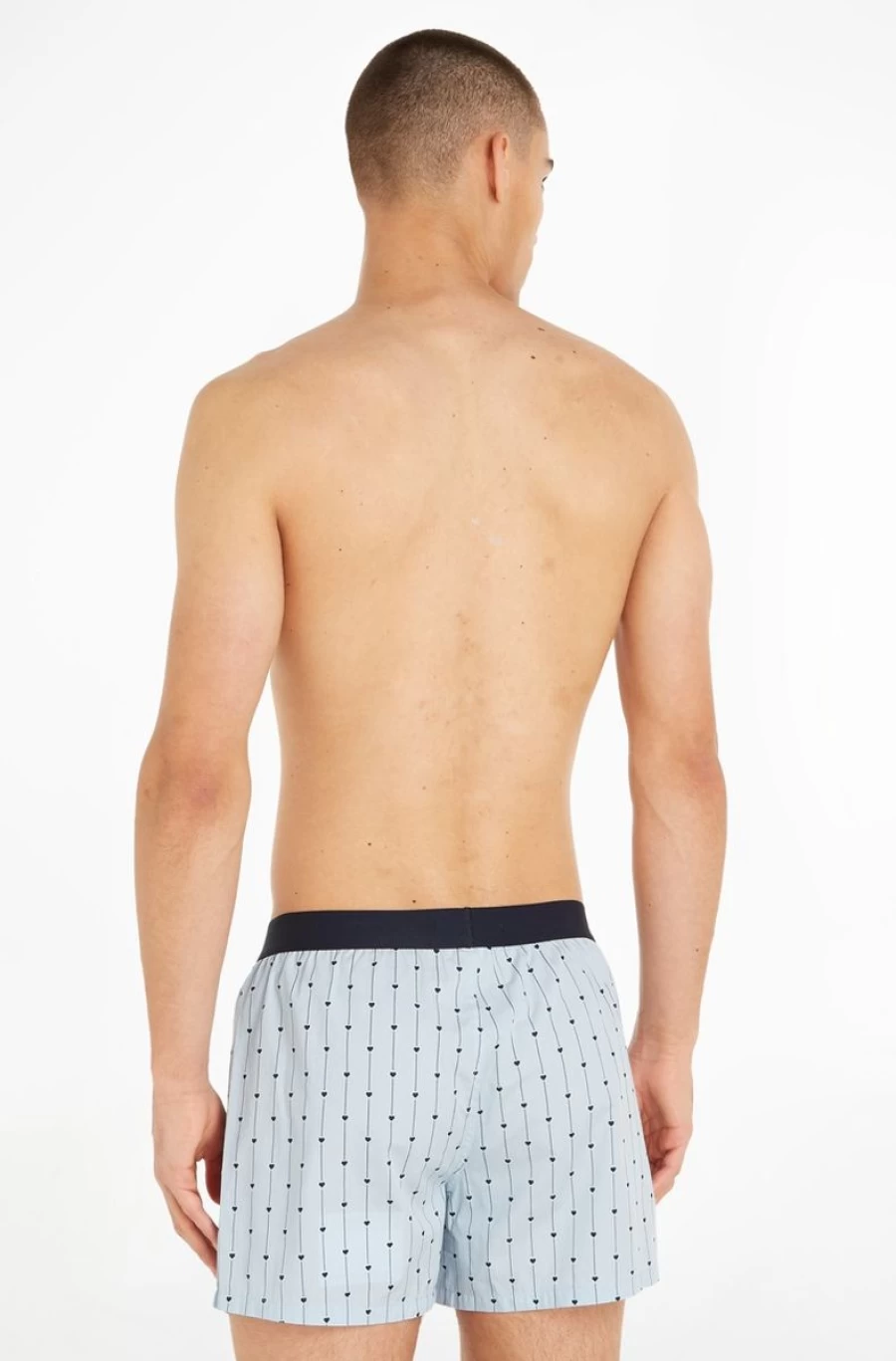 TOMMY HILFIGER Men's Blue Original Logo Woven Boxer Shorts