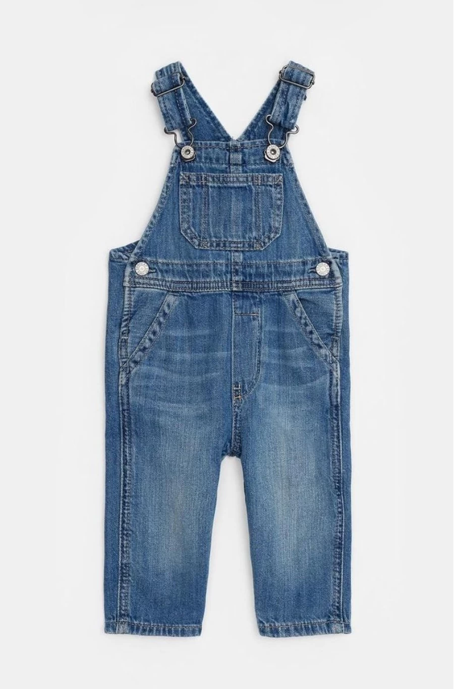GAP Boys' 100% Organic Cotton Denim Overalls for Baby